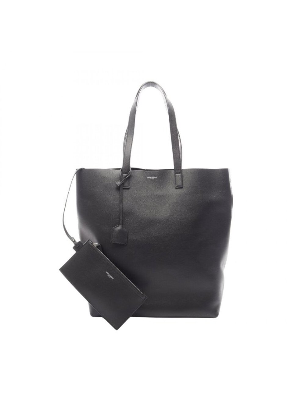 Saint Laurent Paris Tote Bag Gold Black Leather